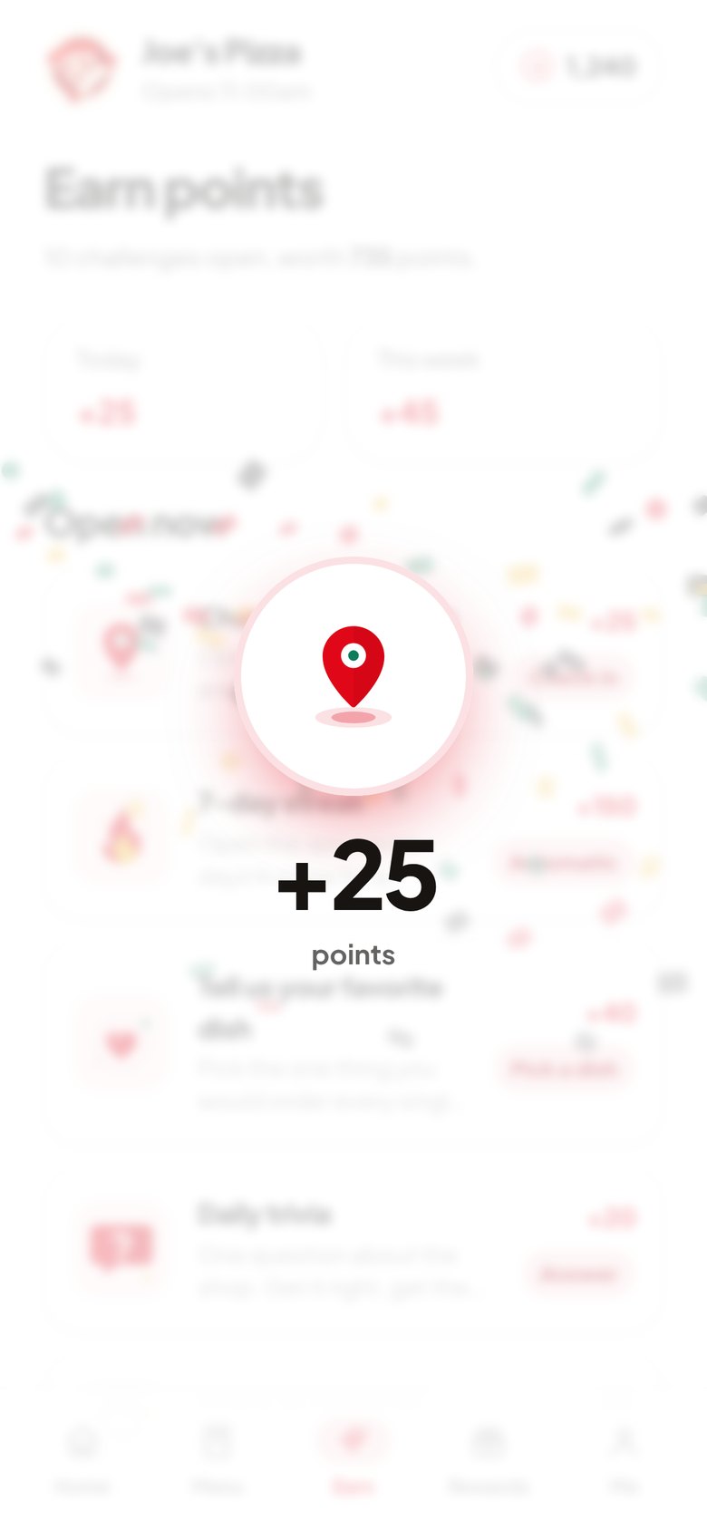 Points celebration